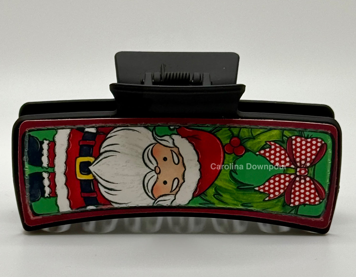 Santa Hair Clip-(4 Inch)