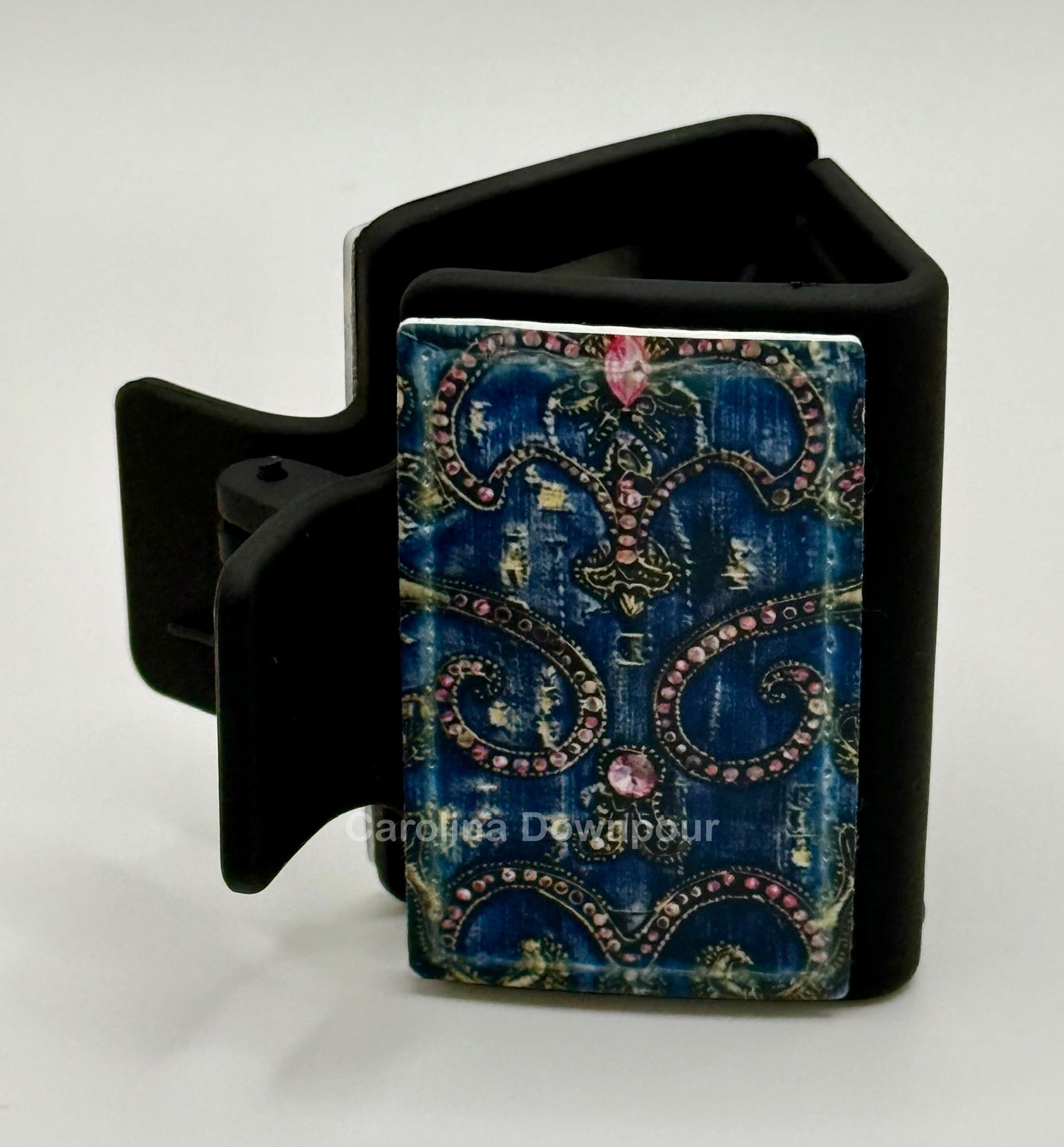 Blue Jeans Hair Clip-(2 Inch)