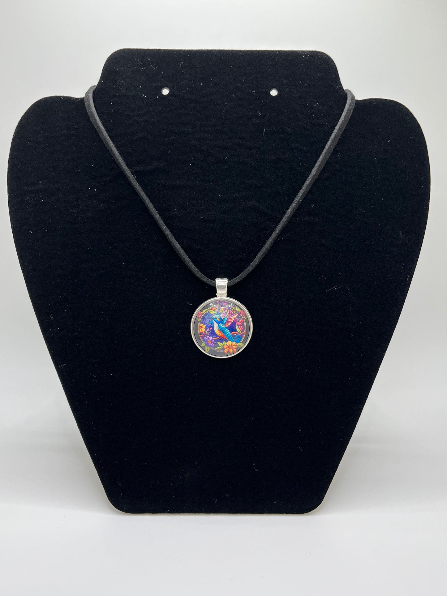 Spring Bird-Corded Charm Necklace