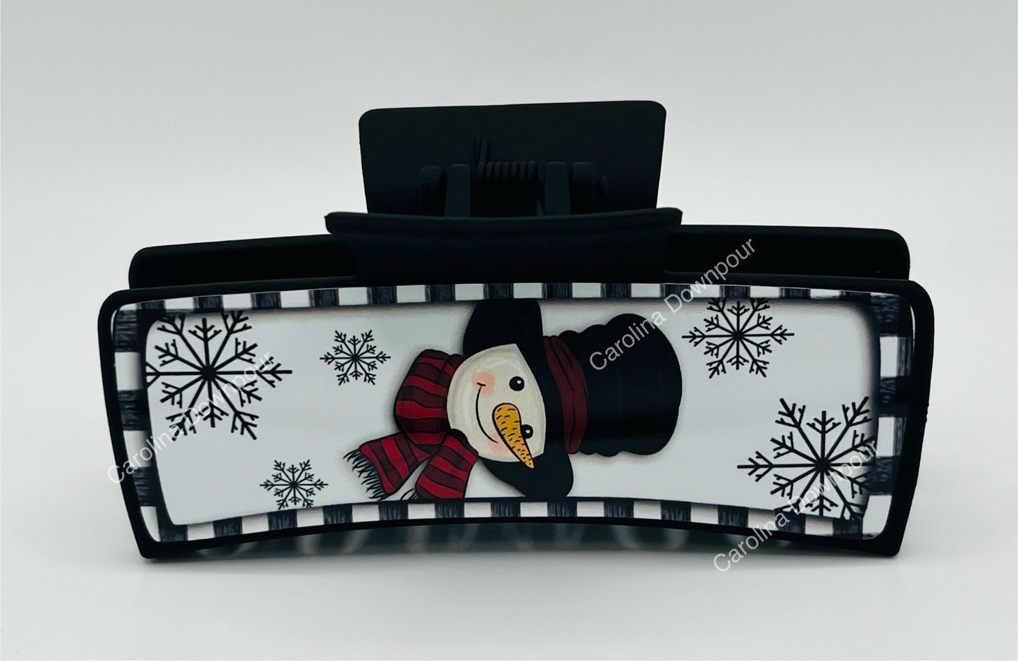 Animated Snowman-Hair Clip-(4 Inch)
