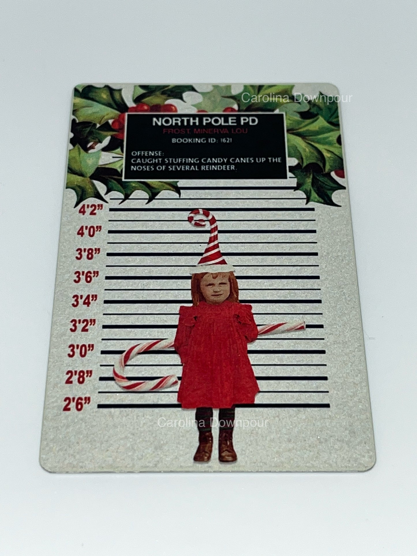 Delinquent Elf (Minerva Lou Frost)-Holiday Magnet
