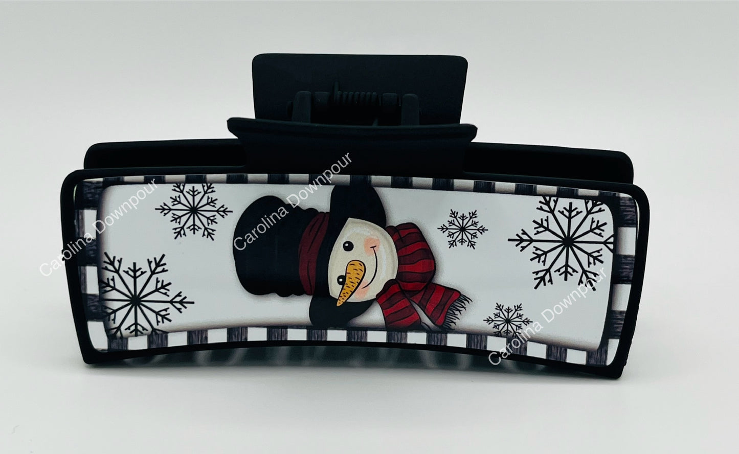 Animated Snowman-Hair Clip-(4 Inch)