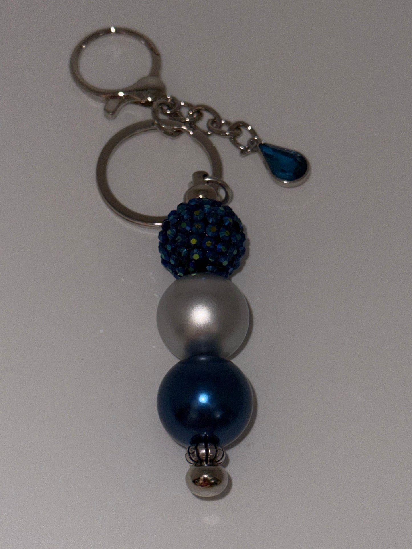 Style #2-Beaded Keychain w/Charm