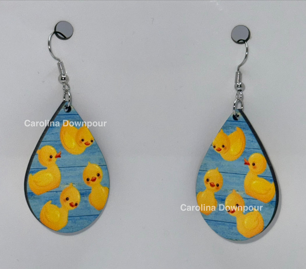 Ducks-Teardrop Ear Rings