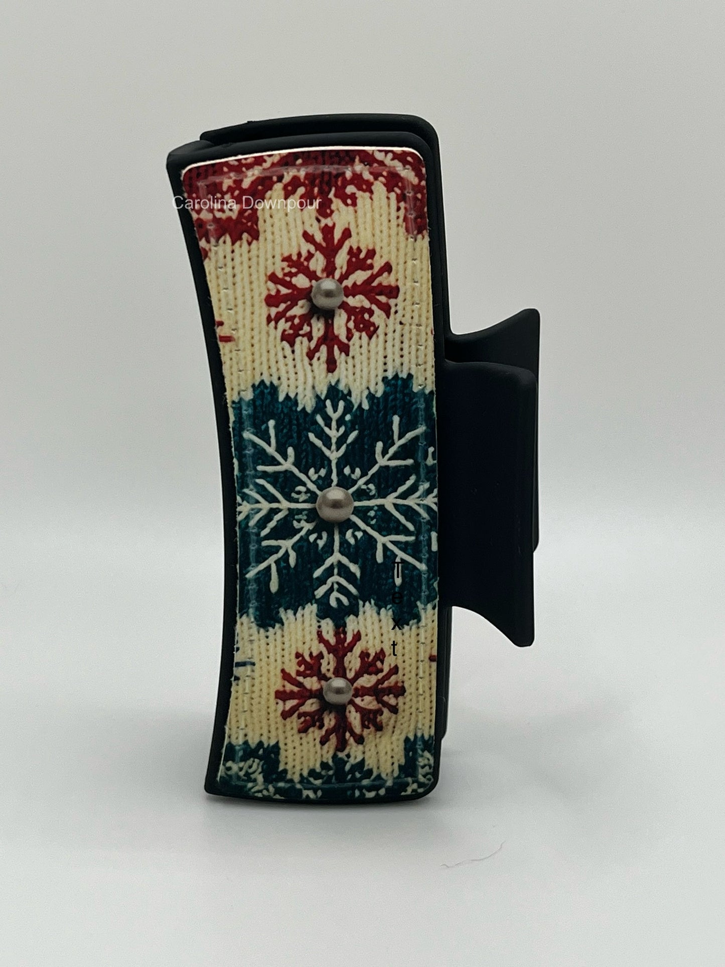 Holiday Sweater Hair Clip-(4 Inch)