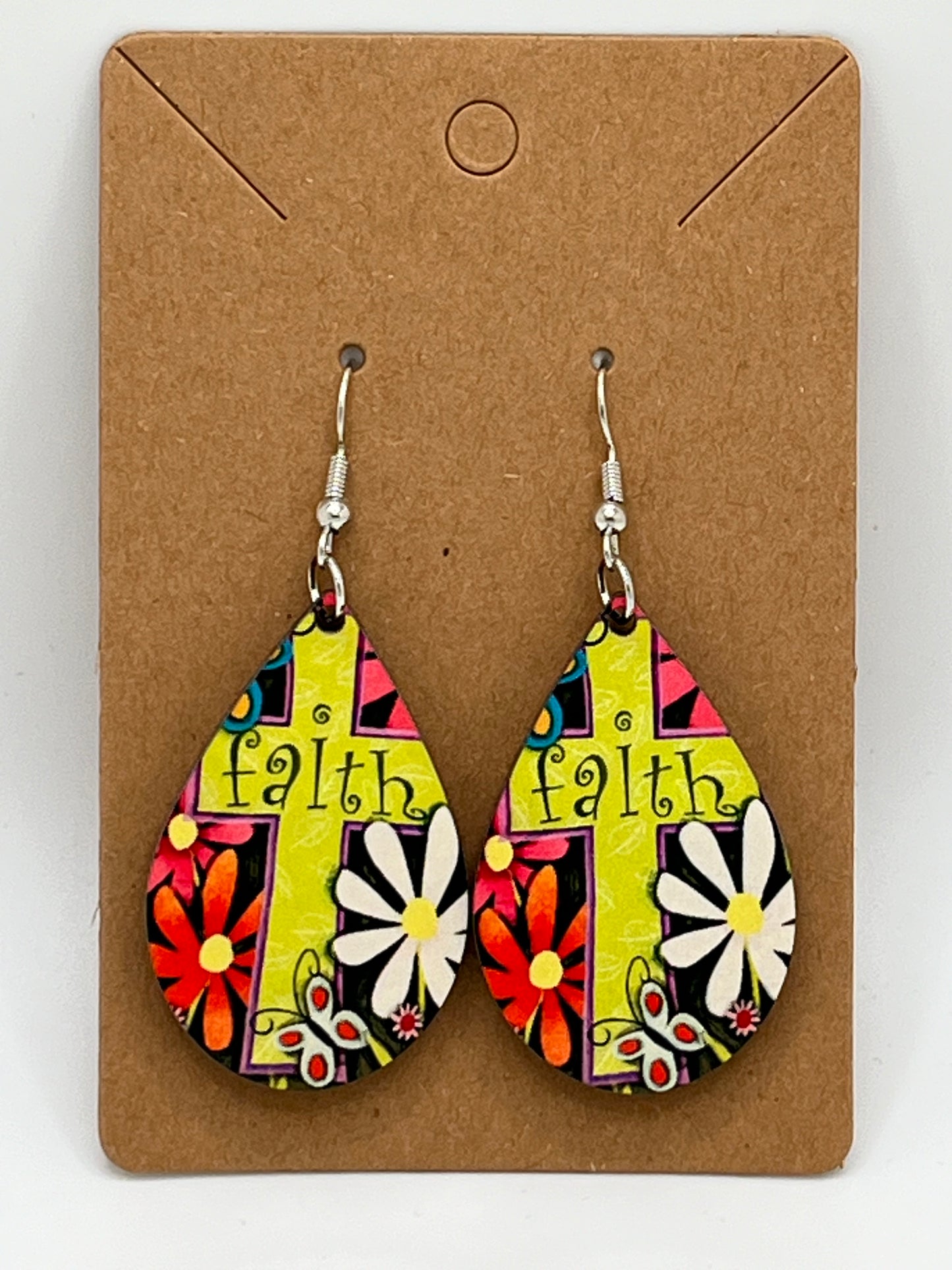 Faith Cross-Ear Rings