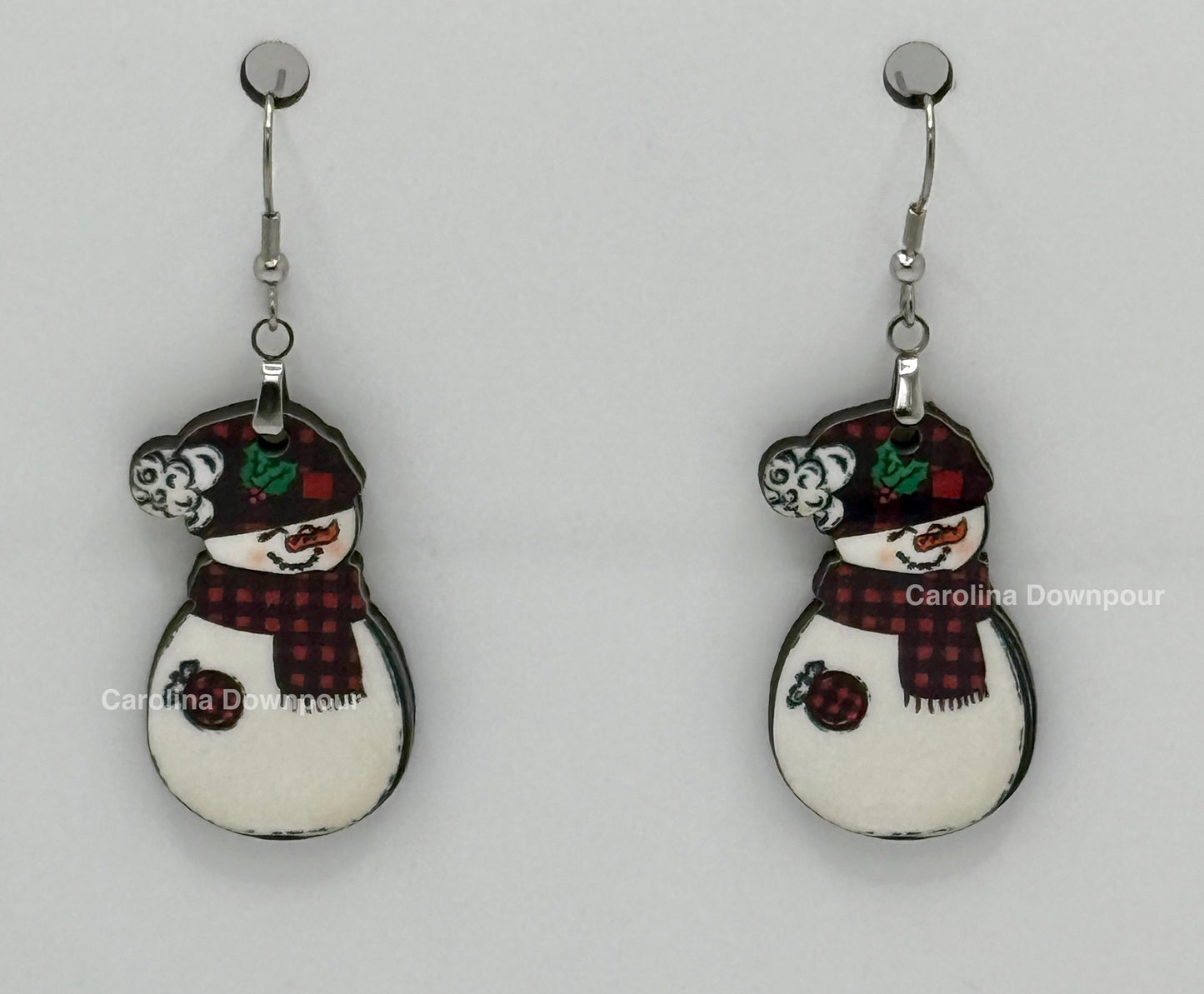 Snowman W/Beanie-Ear Rings