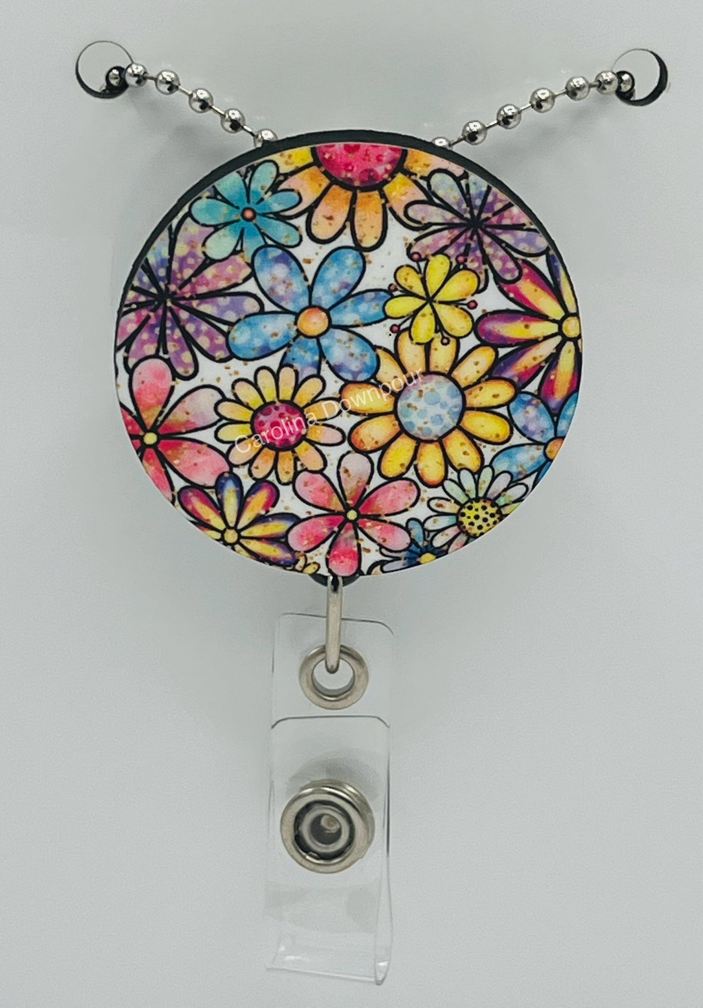 Hippie Flowers-Badge Reel