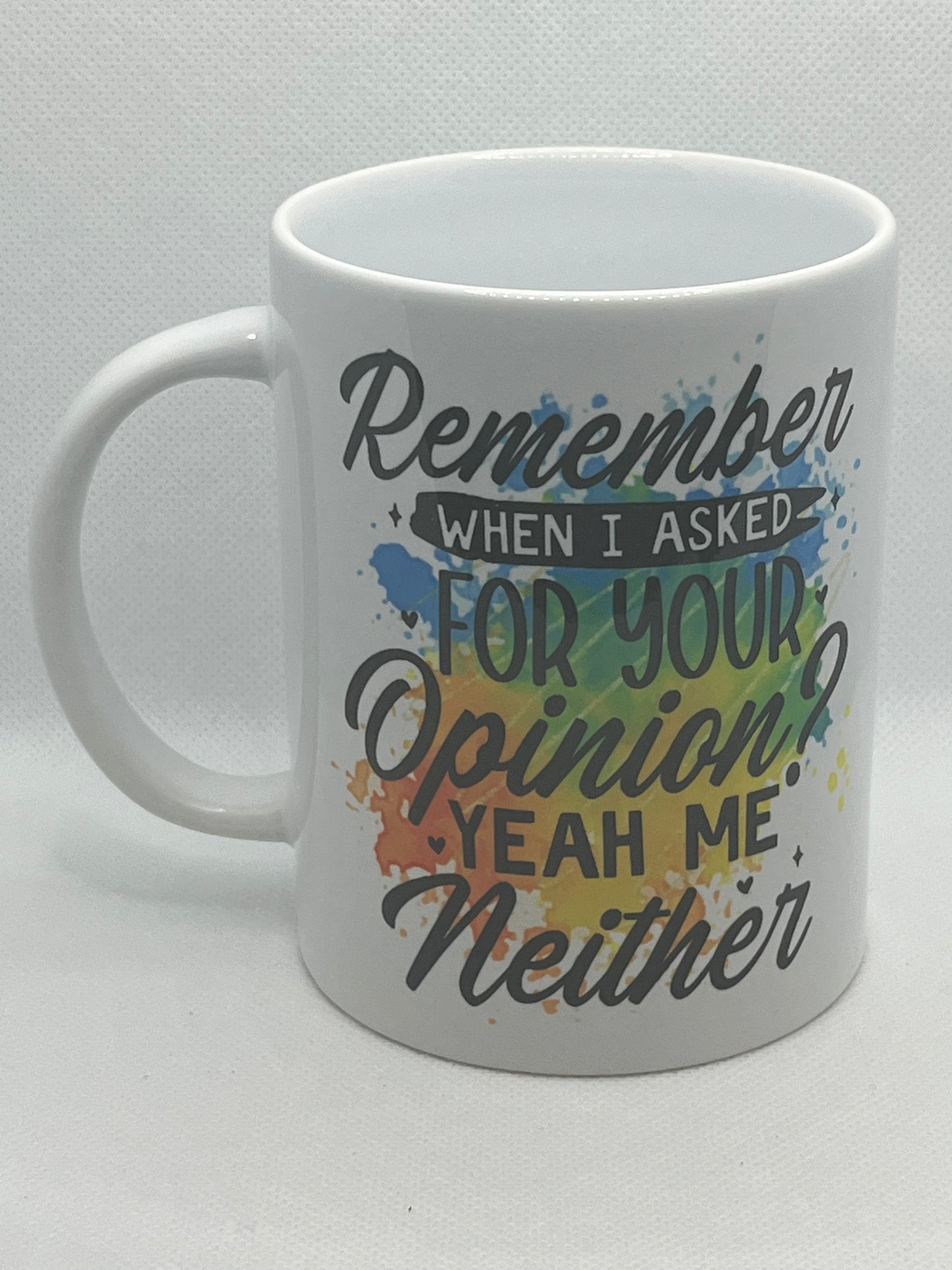 "Remember When I asked?" Sarcasm Mug-15 Oz.