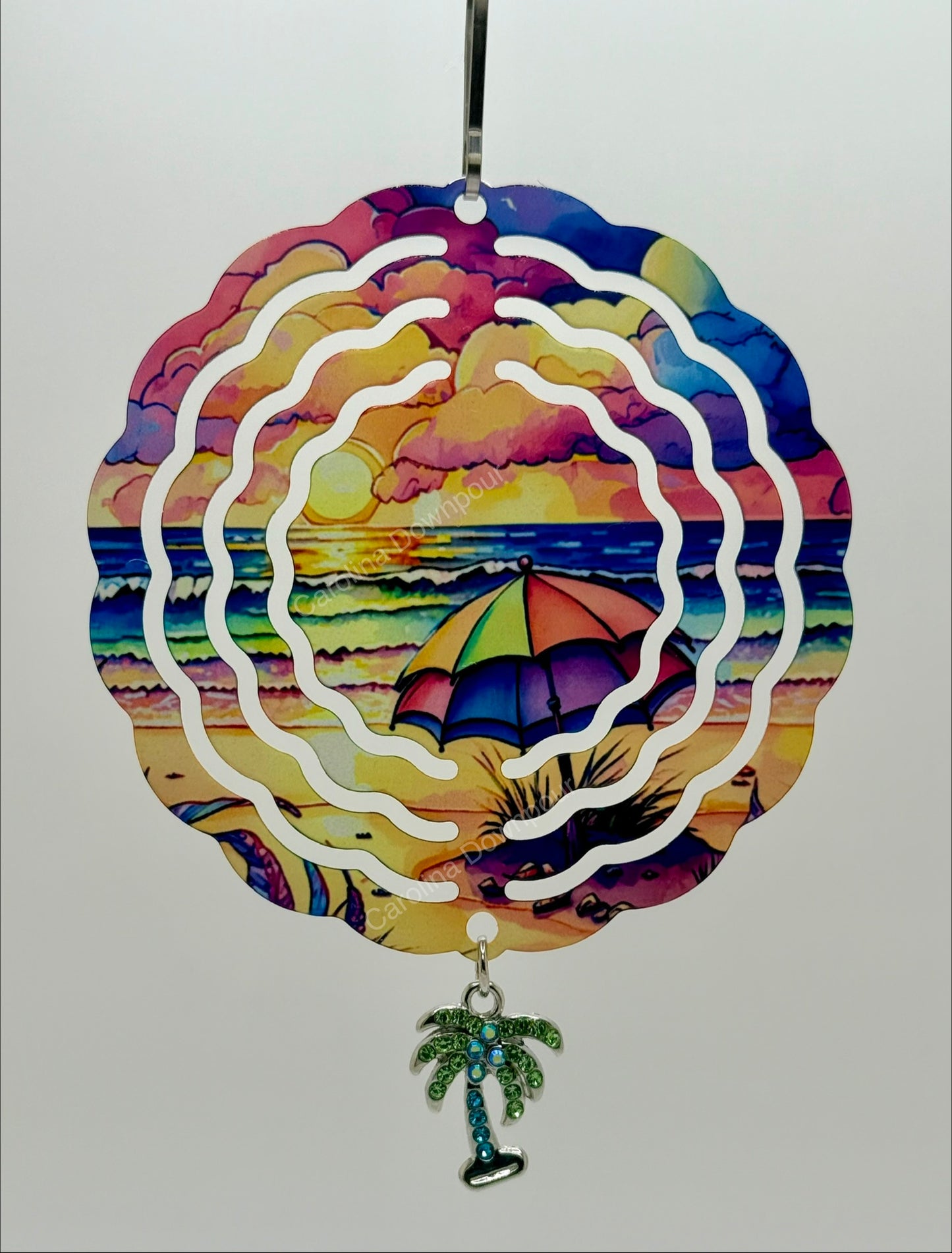 The Beach-Mini-Windspinner W/charm