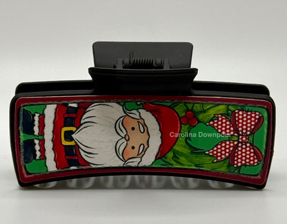 Santa Hair Clip-(4 Inch)