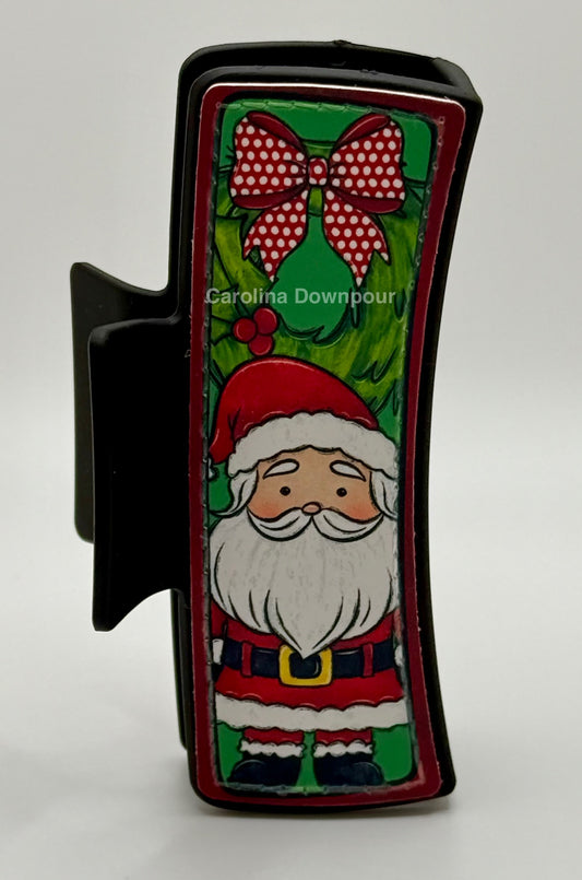 Santa Hair Clip-(4 Inch)