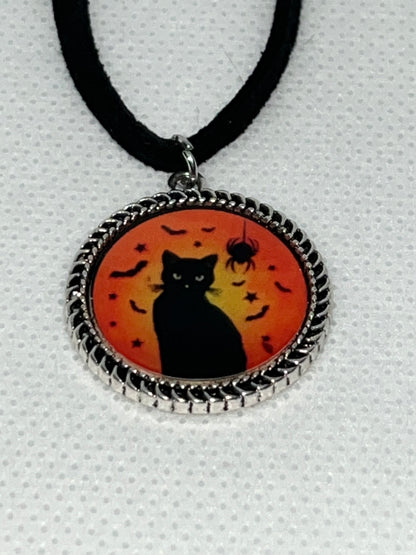 ‘23 Halloween Cat-Charm Necklace