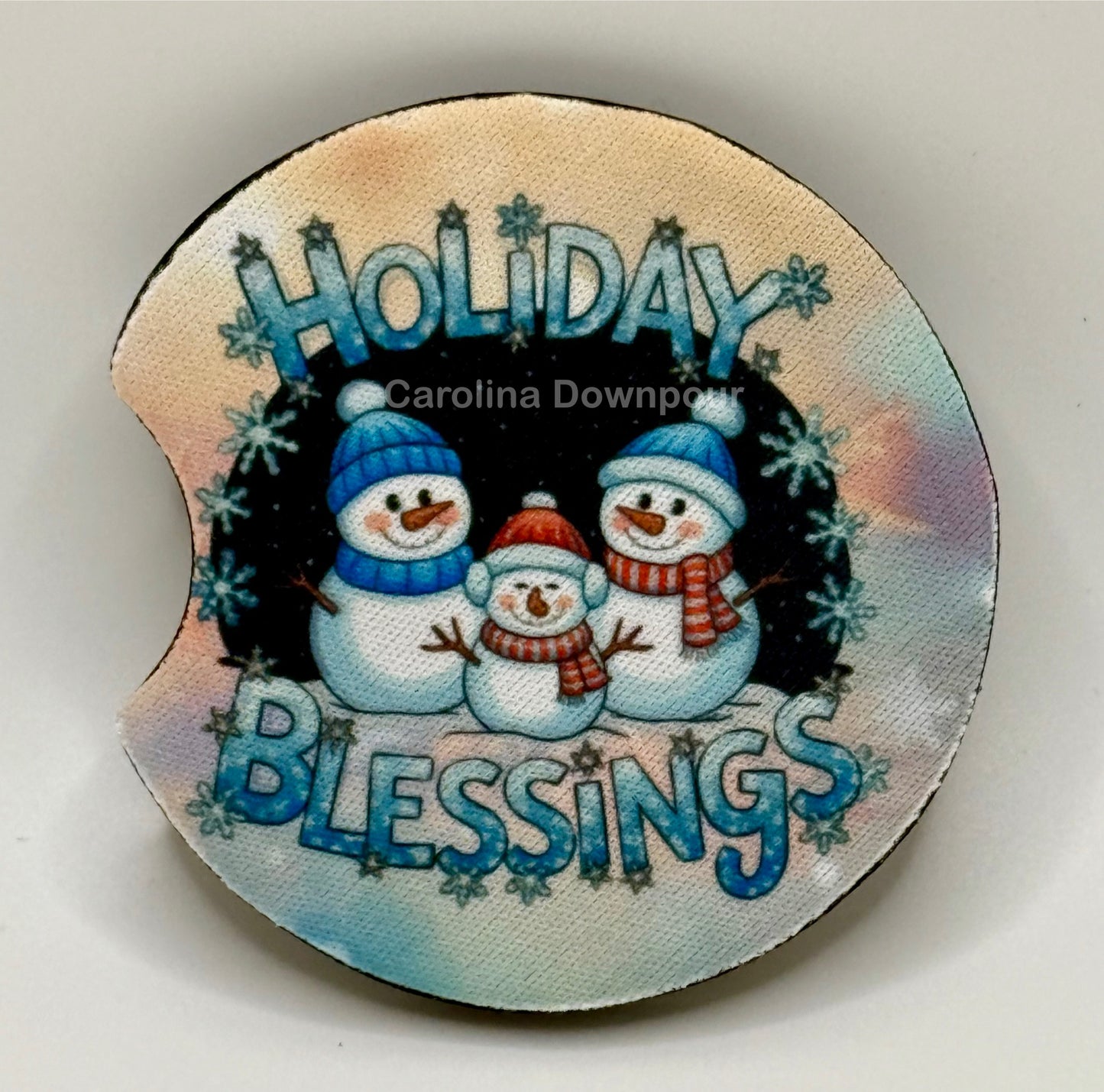 Holiday Blessings-Car Coaster