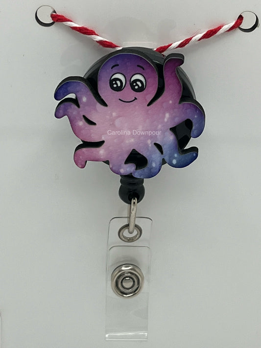 Octopus (Happy/Purple)-Badge Reel