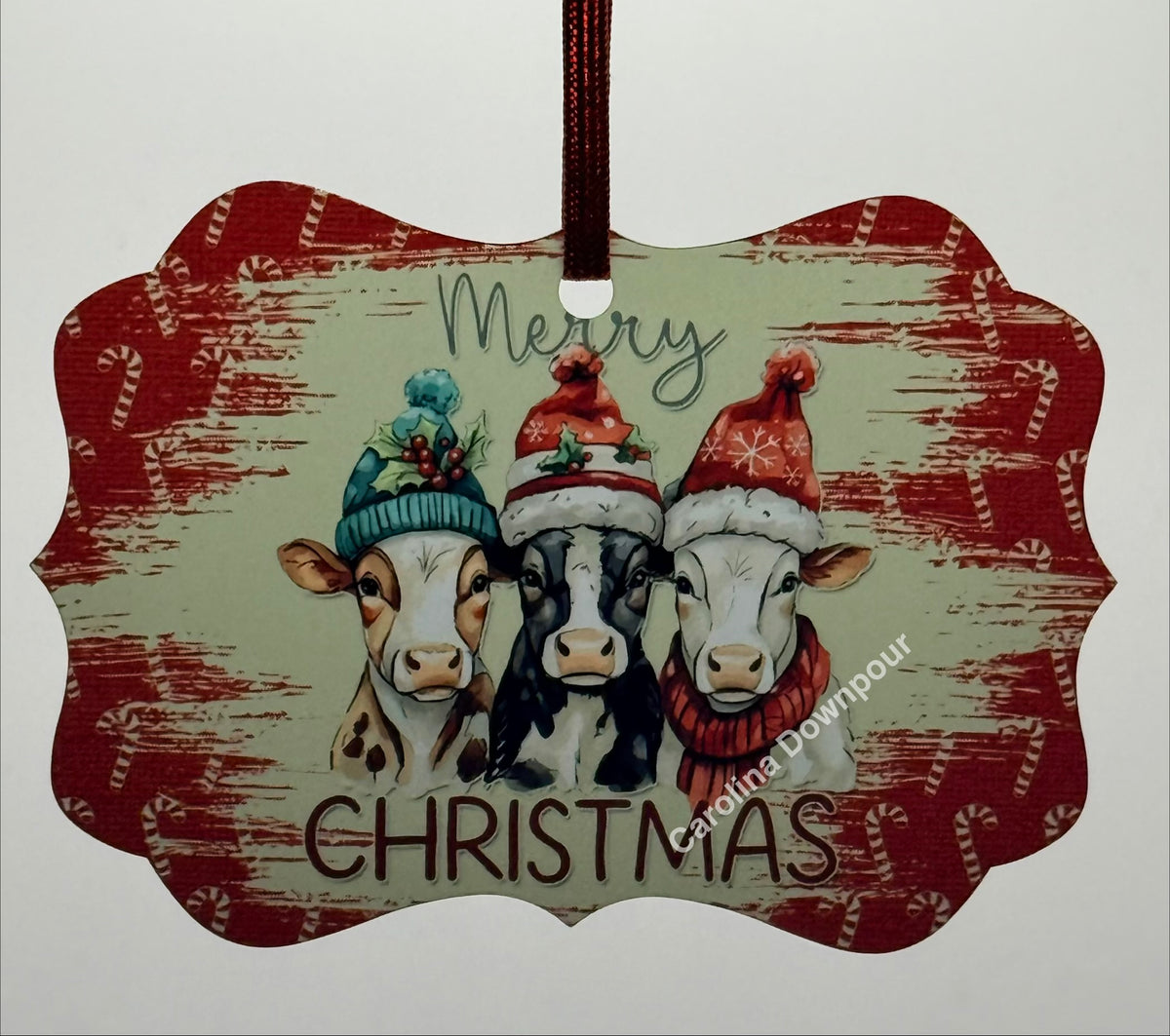 Holiday Cows-Metal Benelux Ornament