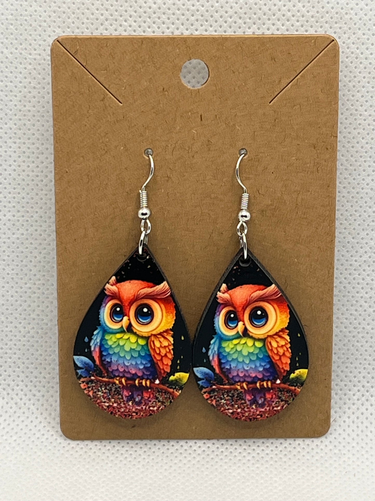Neon Owl-Ear Rings