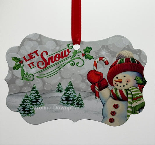 Let It Snow-Metal Benelux Ornament