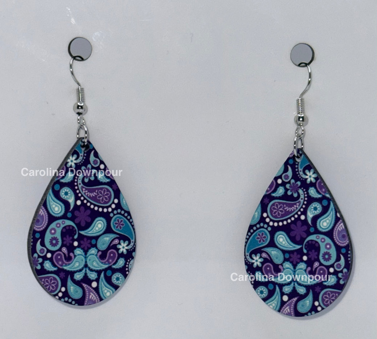 Paisley-Teardrop Ear Rings