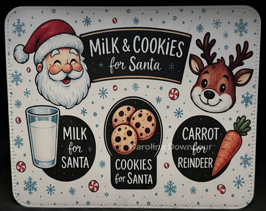 Santa’s Treats-Faux Leather Placemat