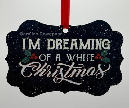 I’m Dreaming of a White Christmas-Metal Benelux Ornament