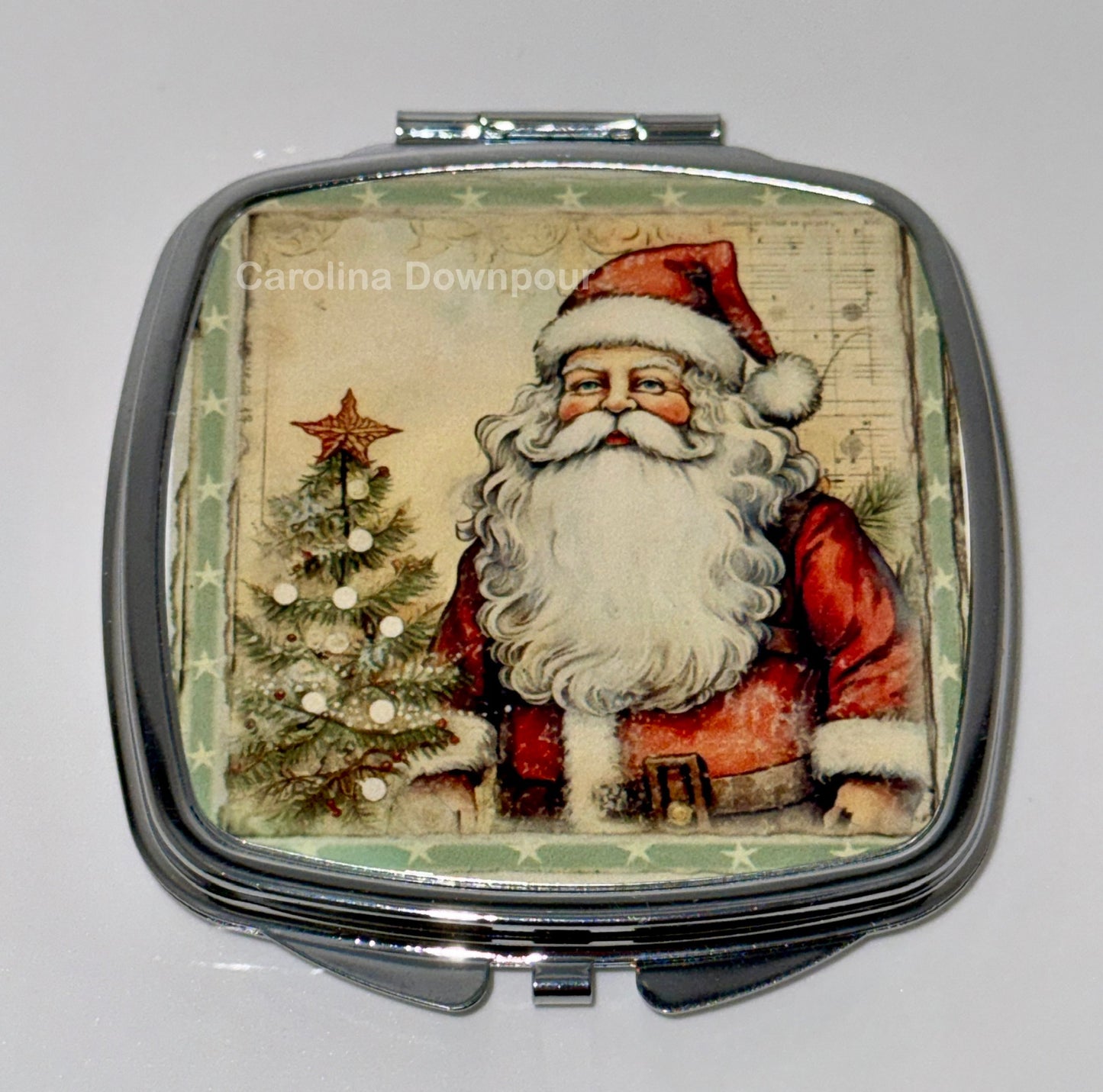Vintage Santa (Style #1)-Compact Mirror