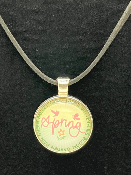 Spring is Here!-Corded Charm Necklace