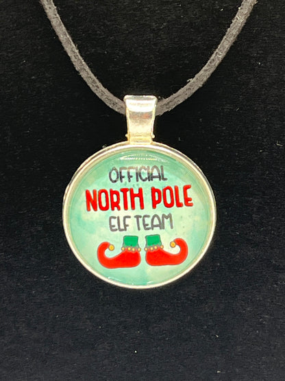 Official Elf Team (Blue)-Corded Charm Necklace