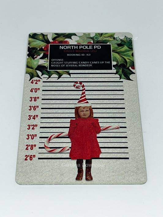 Delinquent Elf (Minerva Lou Frost)-Holiday Magnet