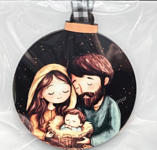 Holy Family (2026)- Bulb Shaped Holiday Ornament