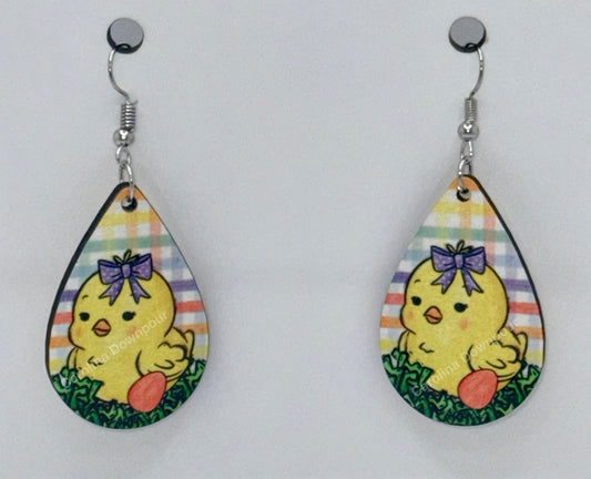 Easter Chick-Ear Rings