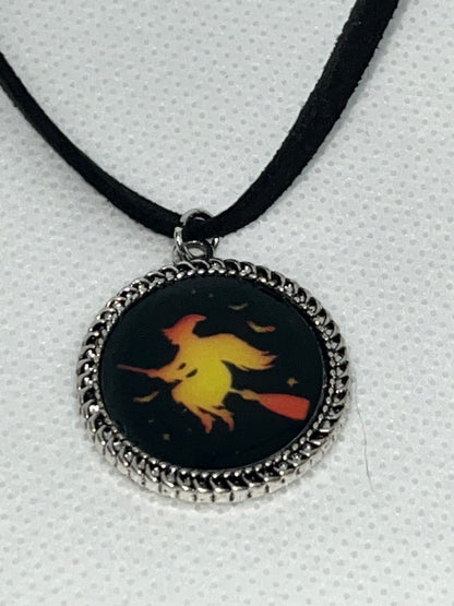 ‘23 Halloween Witch-Charm Necklace