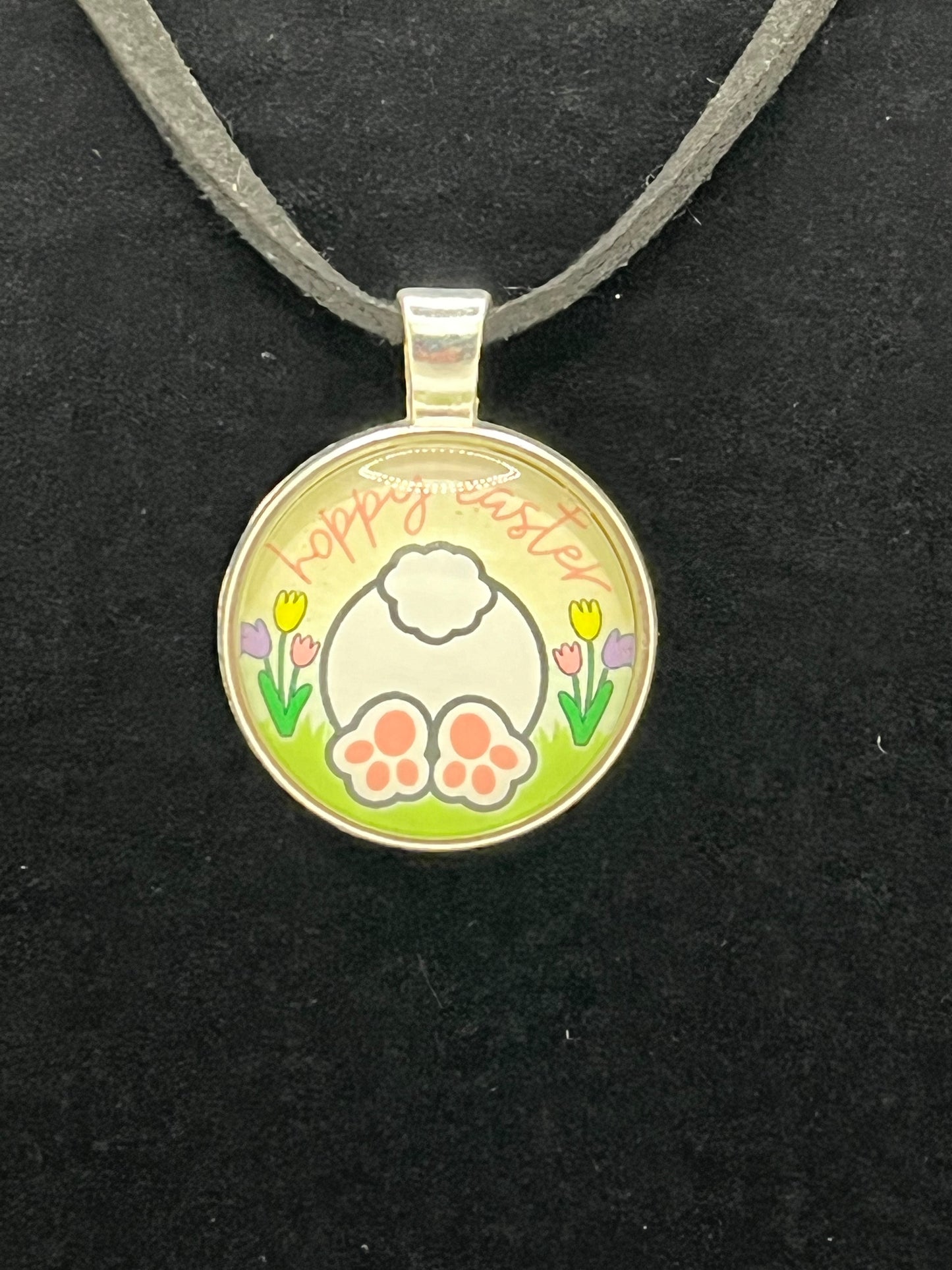 Hoppy Easter-Corded Charm Necklace
