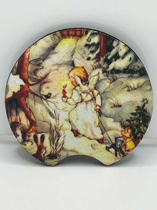 Angel (2-Pack)-Car Coasters