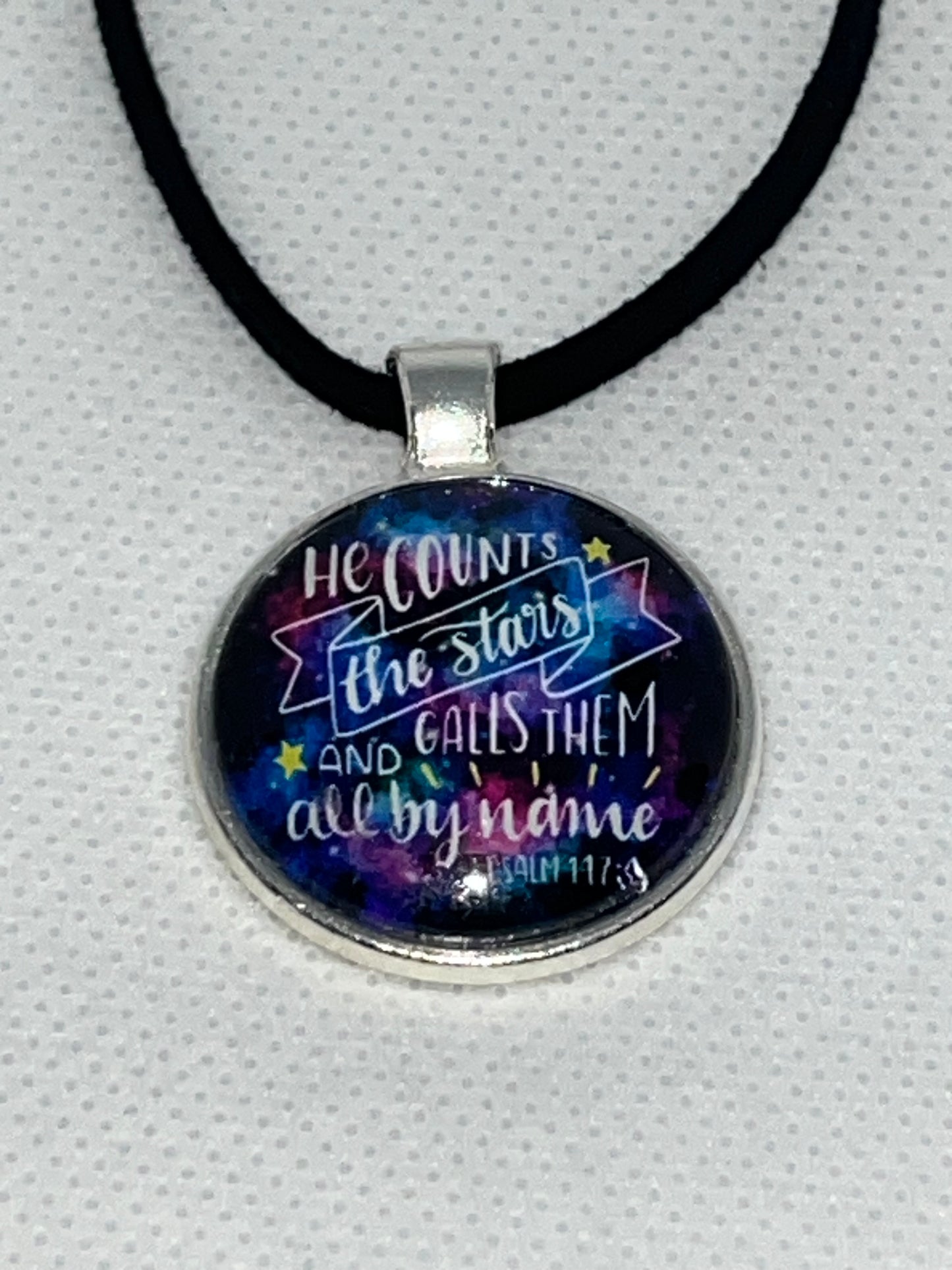 He Counts the Stars-Corded Charm Necklace