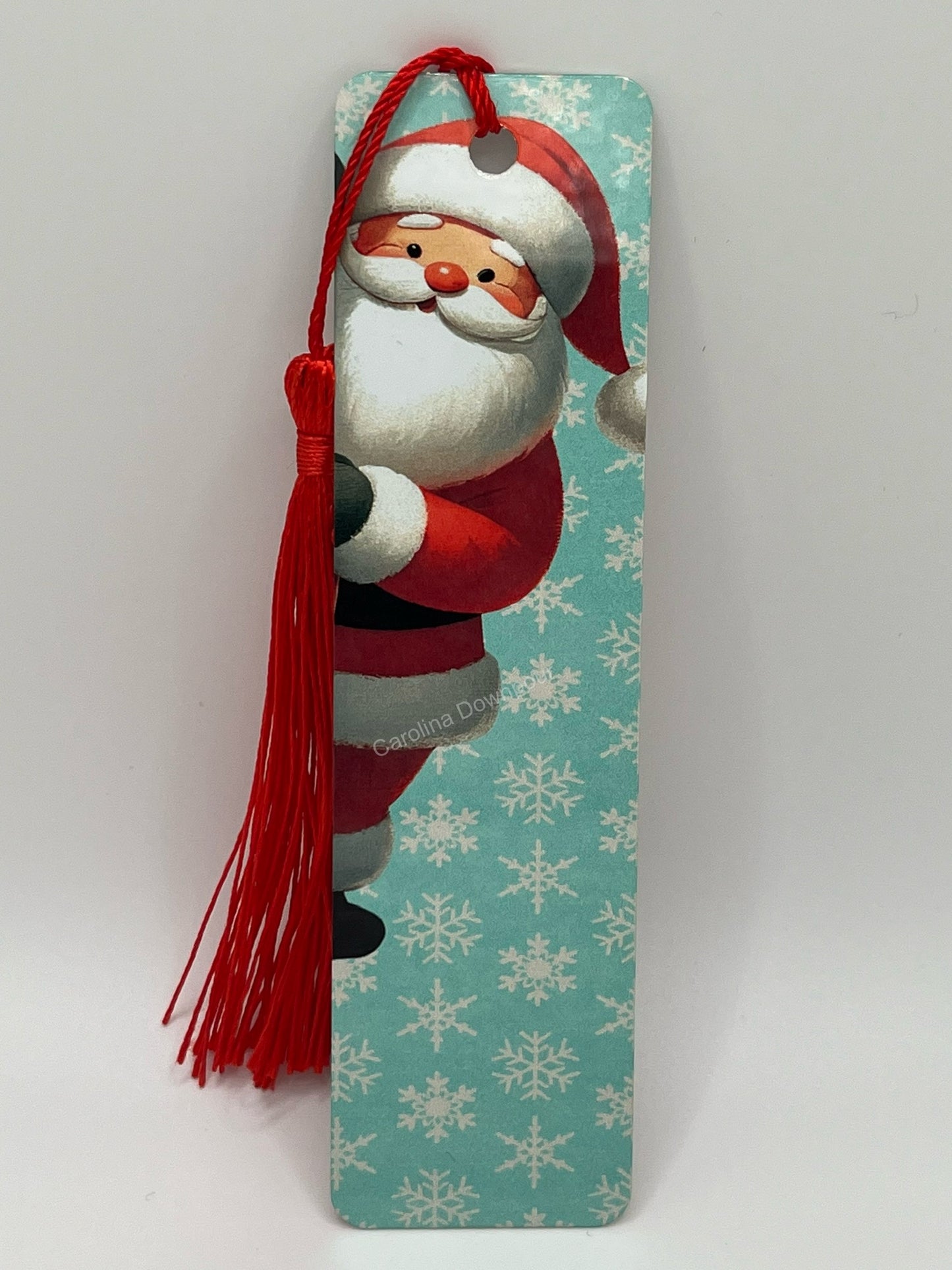 Peeking Santa-Bookmark
