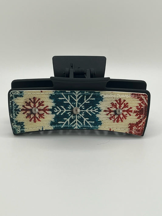 Holiday Sweater Hair Clip-(4 Inch)