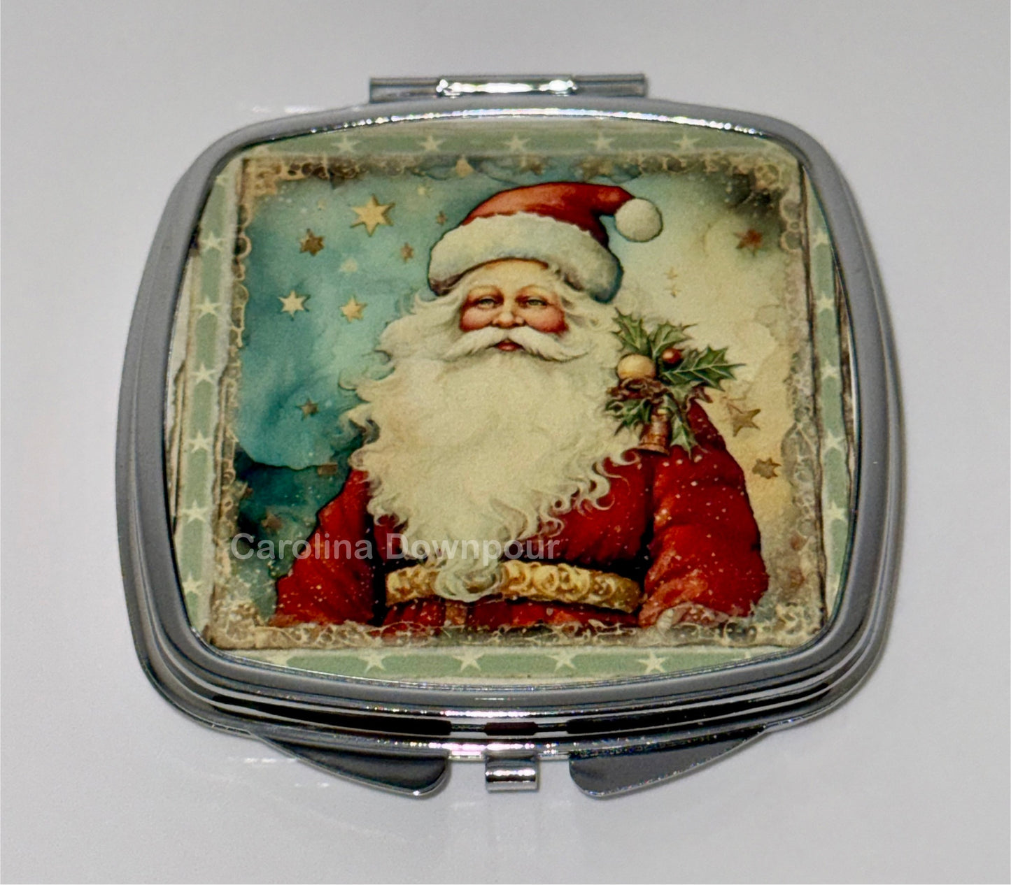 Vintage Santa (Style #2)-Compact Mirror