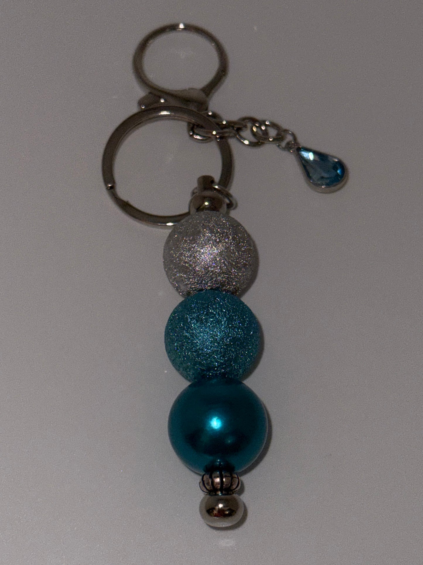Style #3-Beaded Keychain w/Charm