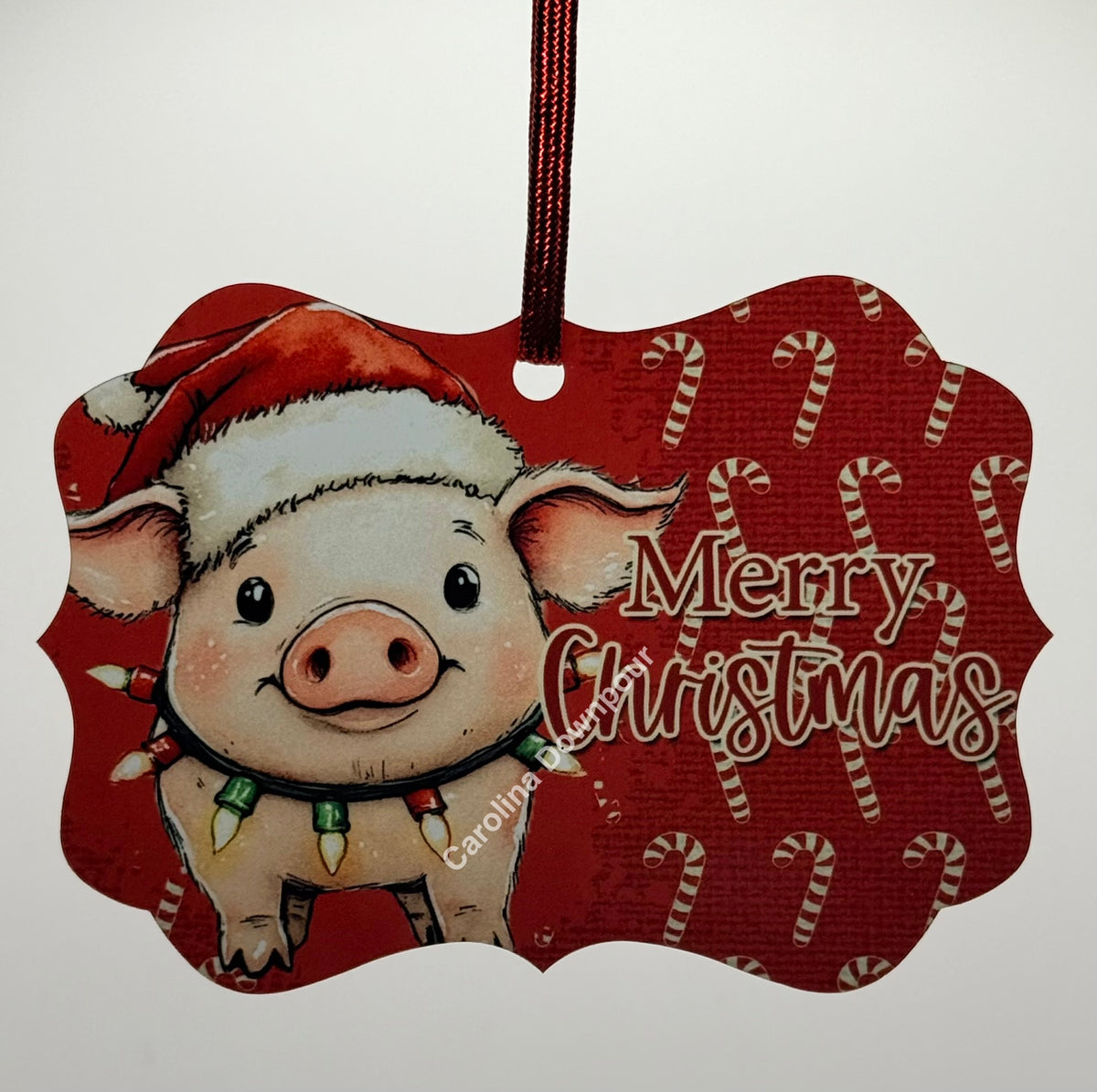 Holiday Pig-Metal Benelux Ornament