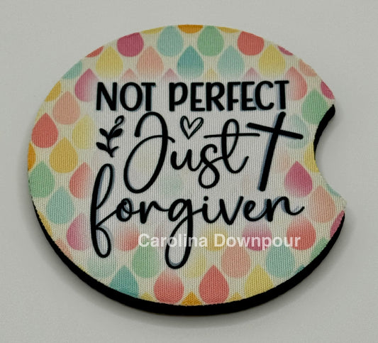 Not Perfect, Just Forgiven-Car Coaster