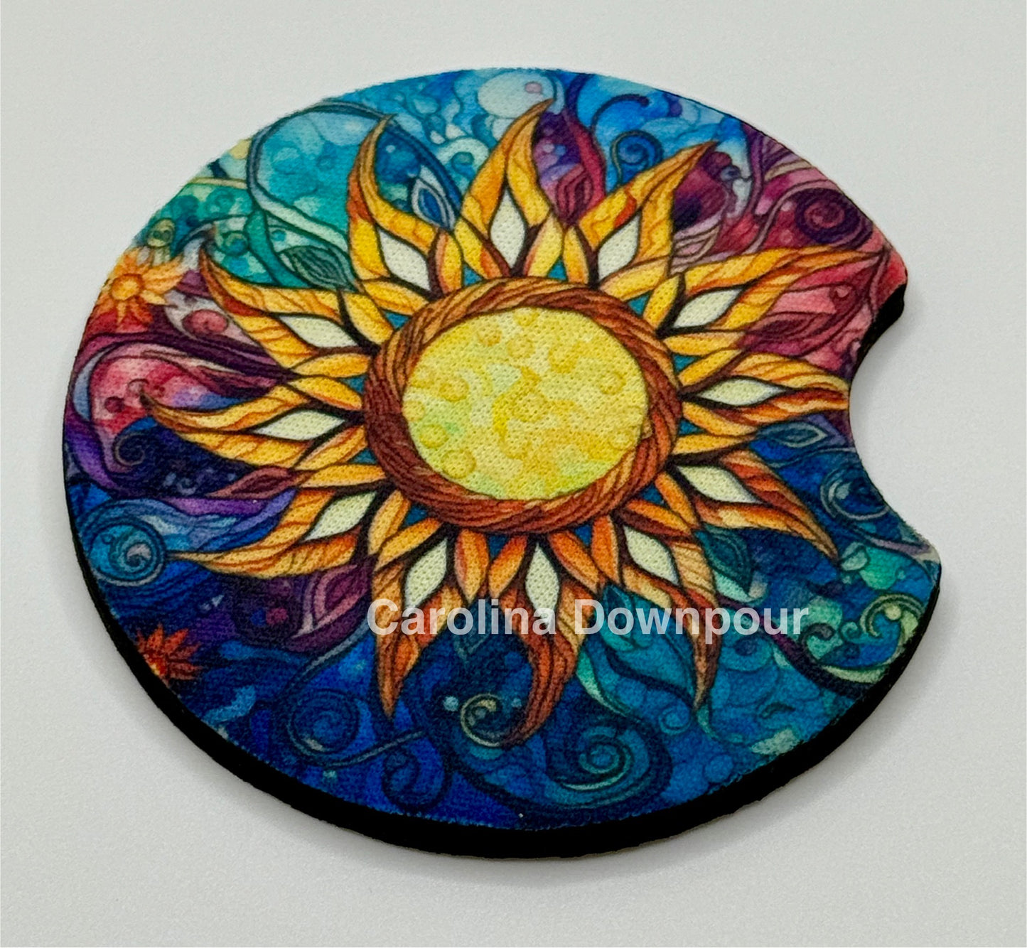 Woven Flower-Car Coaster