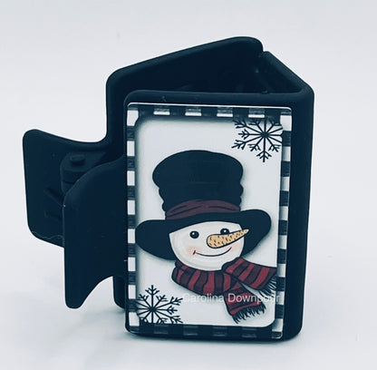 Animated Snowman-Hair Clip (2 Inch)