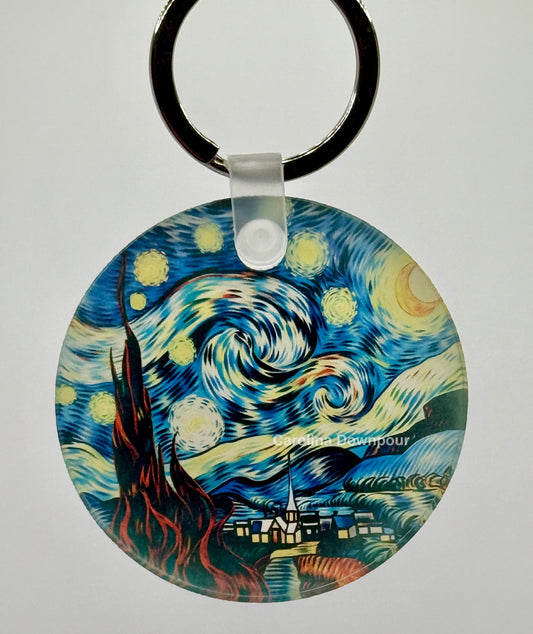 Starry Night-Acrylic Keychain