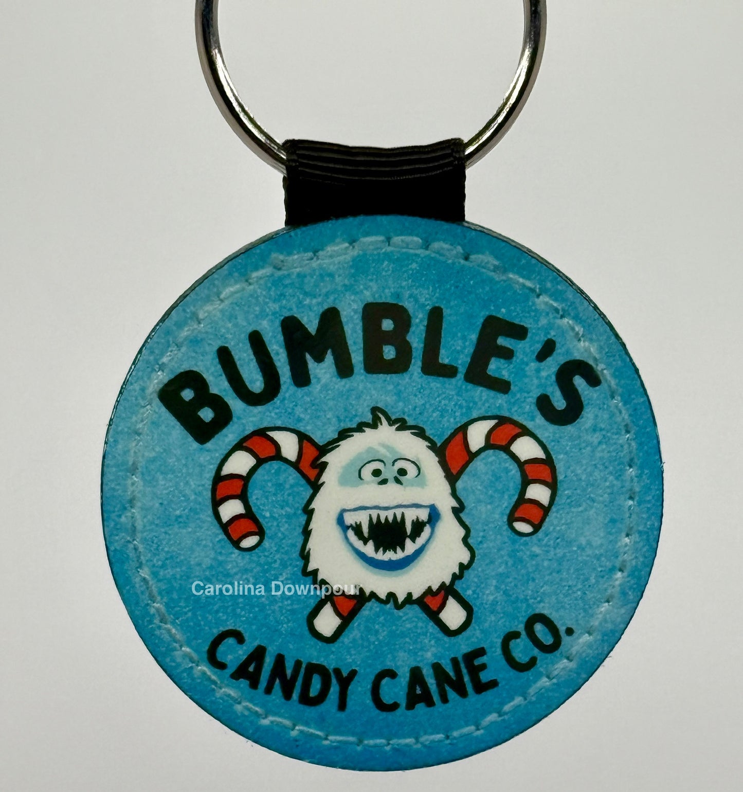 Bumble’s Candy Cane Co.-Faux Leather Keychain