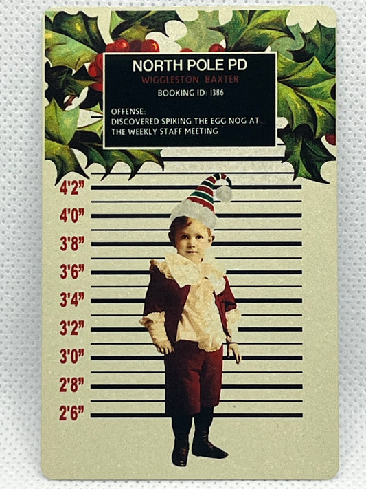 Delinquent Elf (Baxter Wiggleston)-Holiday Magnet