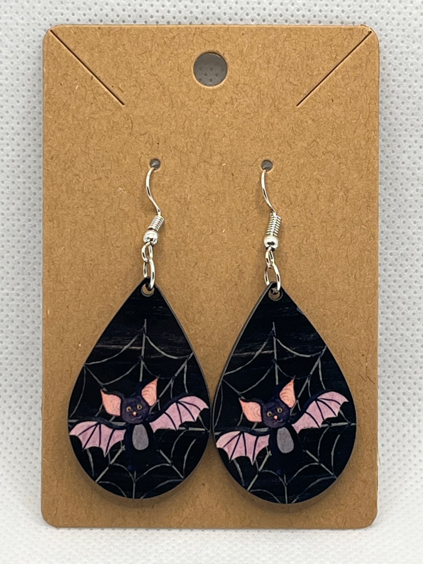 Halloween Bat-Ear Rings