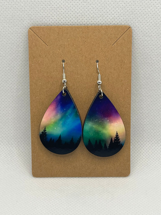 Colorful Northern Lights-Ear Rings