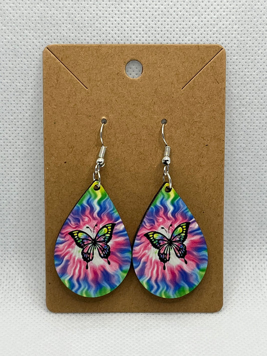 Groovy Butterfly-Ear Rings