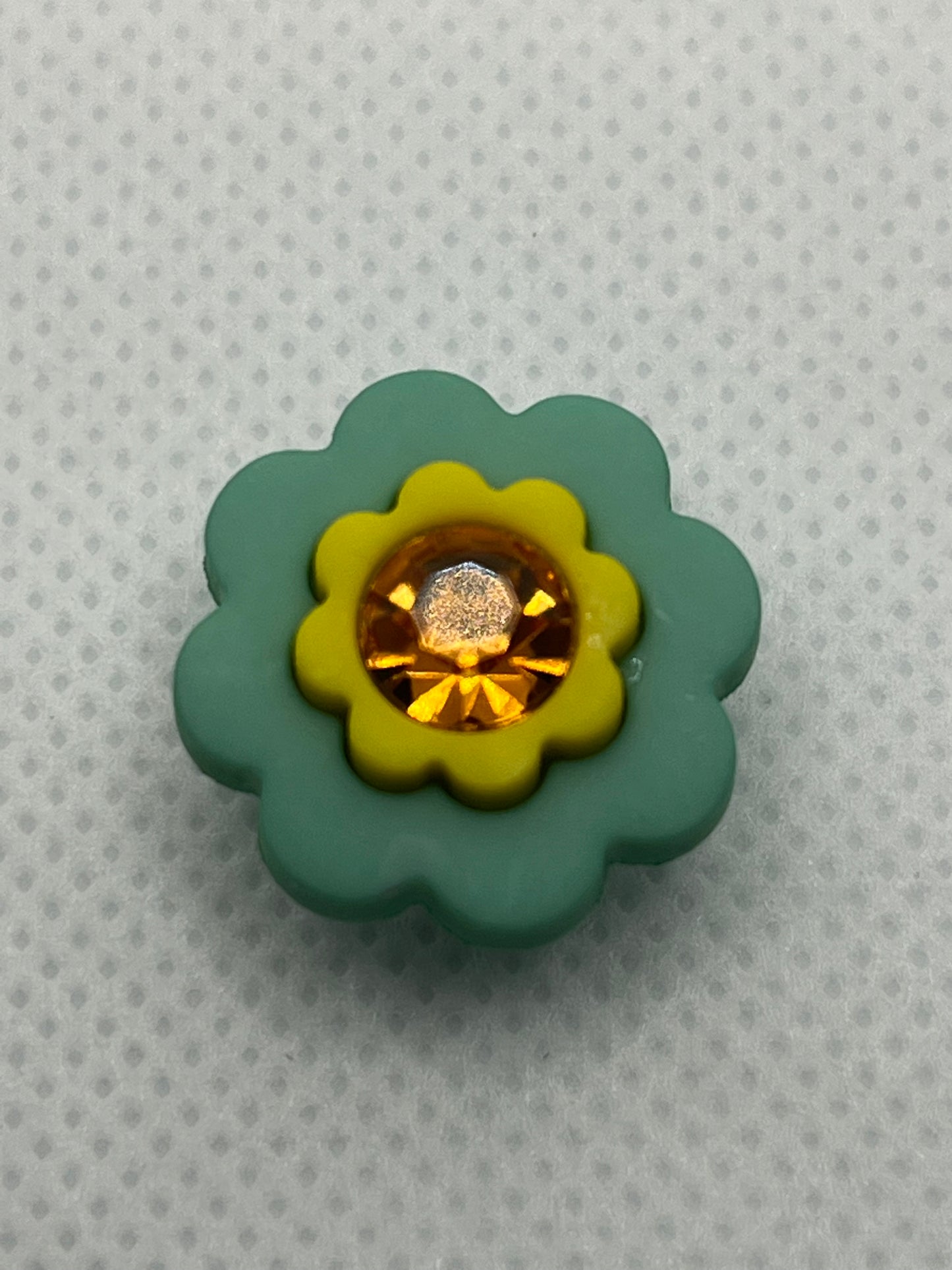 Shoe Charm-Jeweled Flower (Style #2)